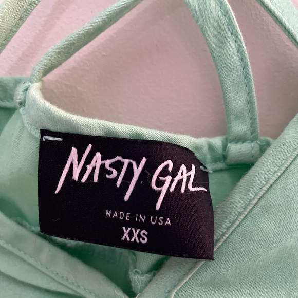 Mint Deep V Dress - Picture 8 of 8